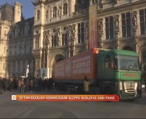 20 tan bekalan kemanusiaan Aleppo berlepas dari Paris