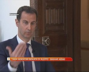 Tiada gencatan senjata di Aleppo - Bashar Assad