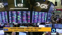 U.S., European stocks fall amid worries over Russia-Ukraine conflict