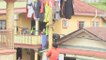 Malaysian village hosts greasy pole competition