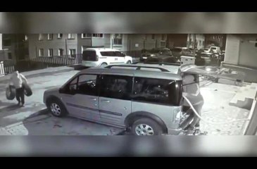 Ümraniye'de evden lastik ve jant çalan hırsız yakalandı