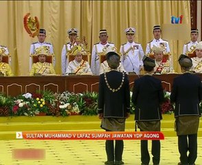 Sultan Muhammad V lafaz sumpah jawatan YDP Agong