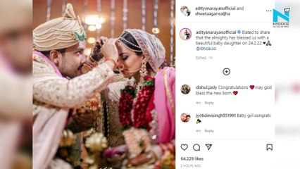 Aditya Narayan and wife Shweta Agarwal welcome Baby girl