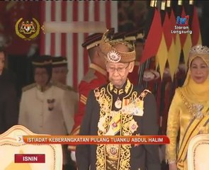 Istiadat keberangkatan pulang Tuanku Abdul Halim