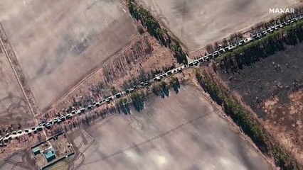 El convoy ruso que se dirige a Kiev