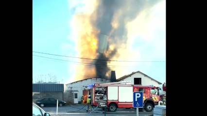 Bastogne: un important incendie en cours à proximité de l’hôpital