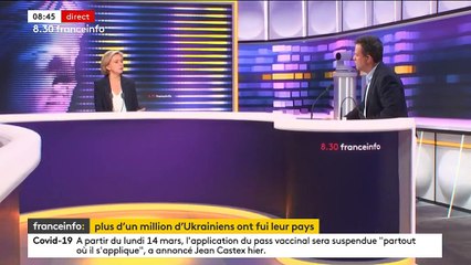 Réfugiés ukrainiens : "Il est préférable d'organiser leur accueil dans les pays limitrophes", dit Valérie Pécresse