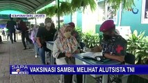 Meriahkan Vaksinasi Booster, Korps Marinir TNI AL Bawa Alutsista ke Sekolah Al Azhar