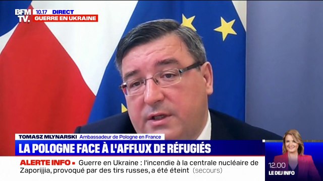 Tomasz Mlynarski (ambassadeur de la Pologne en France): En Pologne, nous aimerions avoir 20.000 à 30.000 soldats supplémentaires de l'Otan