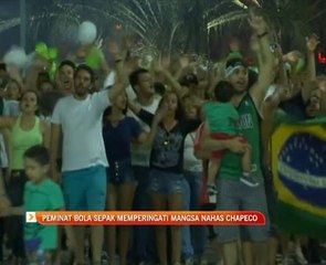 Ribuan penyokong Brazil memperingati mangsa nahas Chapeco