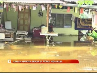 Jumlah mangsa banjir di Perak menurun