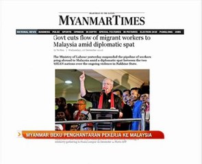 Myanmar beku penghantaran pekerja ke Malaysia