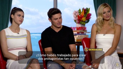 Alexandra Daddario, Zac Efron, Dwayne Johnson, Kelly Rohrbach Interview : Baywatch: Los vigilantes de la playa