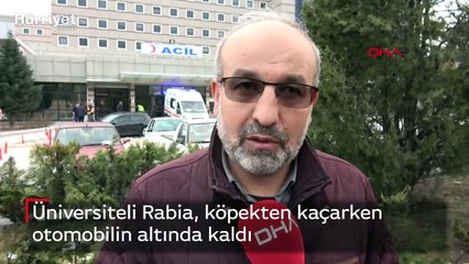 Üniversiteli Rabia, köpekten kaçarken otomobilin altında kaldı