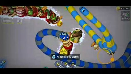 Worms zone io snack game saap waala game