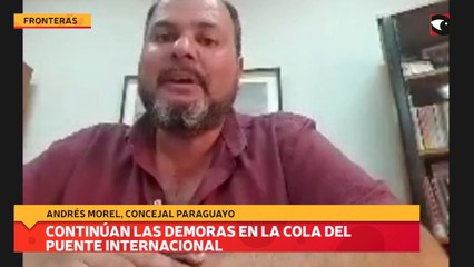 Continúan las demoras en la cola del puente Internacional