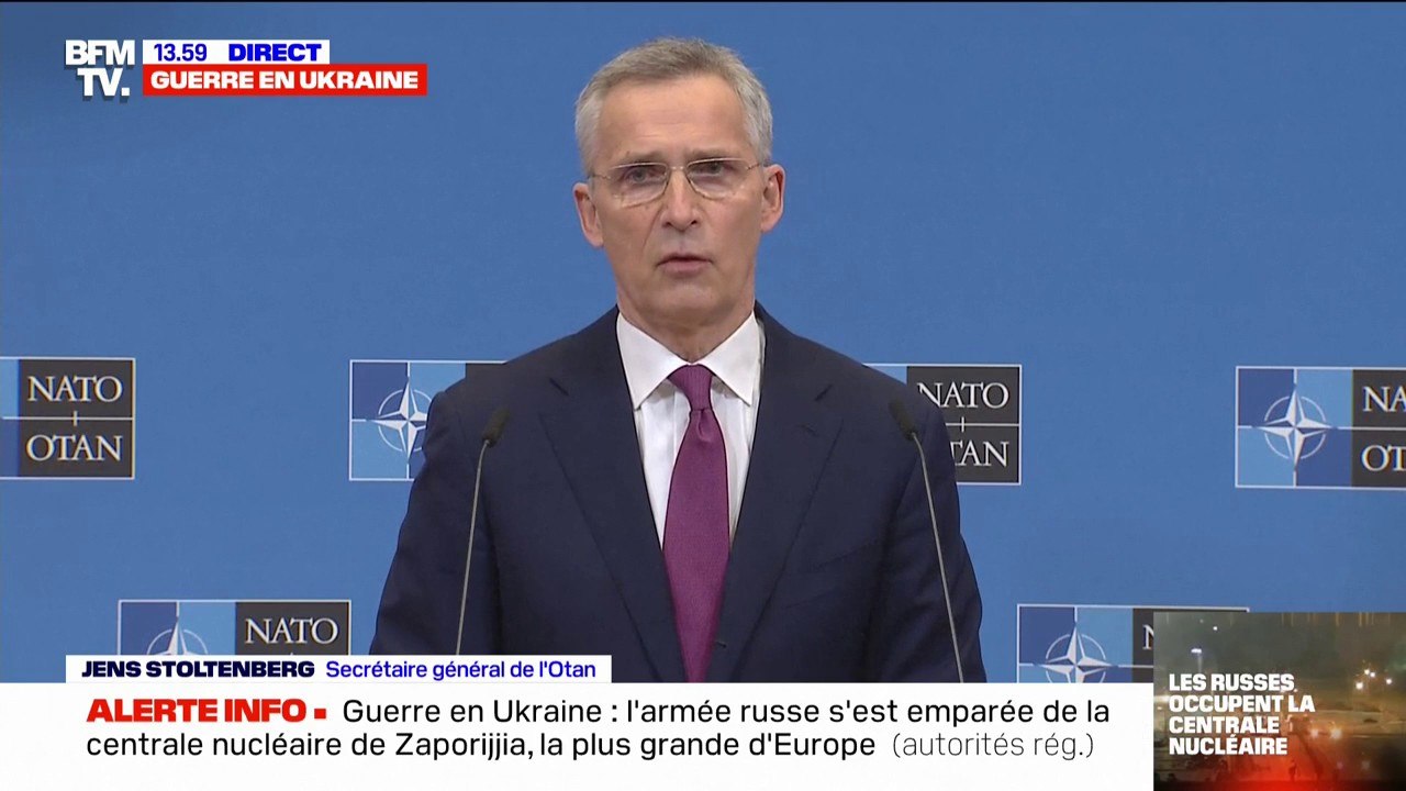 Jens Stoltenberg, secrétaire général de l’Otan: "Il faut que toutes les troupes russes quittent l’Ukraine"
