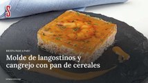 Vídeo Receta: Molde de langostinos y cangrejo con pan de cereales