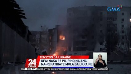 DFA: nasa 93 Pilipino na ang na-repatriate mula sa Ukraine | 24 Oras