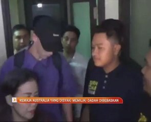 Remaja Australia yang disyaki memiliki dadah dibebaskan