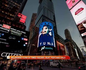 Billboard Yuna di Times Square buat pertama kali!