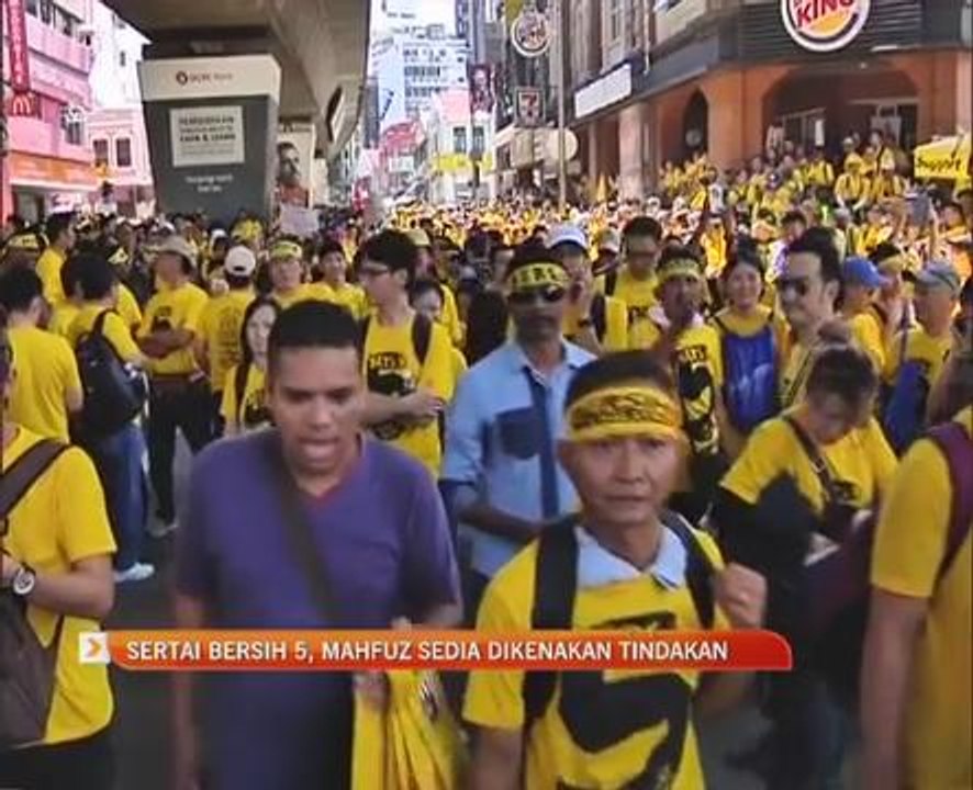 Sertai Bersih 5, Mahfuz sedia dikenakan tindakan