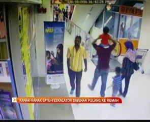 Kanak-kanak jatuh esklator dibenarkan pulang ke rumah