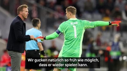 Video herunterladen: Nagelsmann: Neuer noch keine Option gegen Bayer