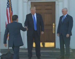 Trump meets Romney far from the tumult of New York