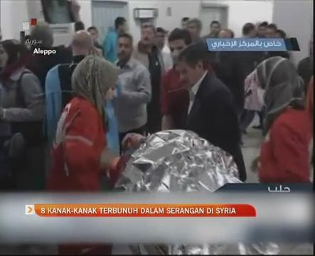 8 Kanak-kanak terbunuh dalam serangan di Syria