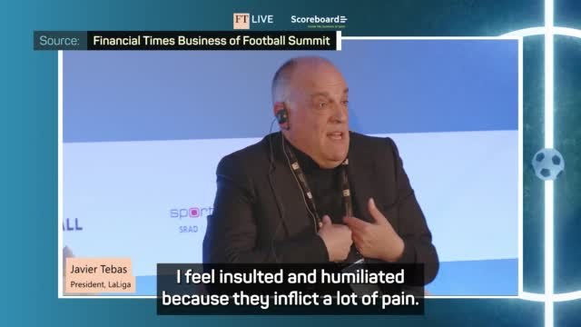 LaLiga chief Tebas 'insulted' by Super League 'shipwrecks'