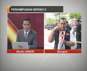 BERSIH 5: Perkembangan di sekitar Bangsar setakat jam 1pm