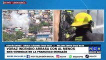¡Voraz incendio arrasa viviendas en Comayagüela!