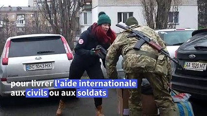 A Kiev, Ksenia, guerrière de la logistique et de l'arrière-front