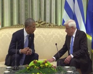 Barack Obama kicks off final foreign trip as president in Athens