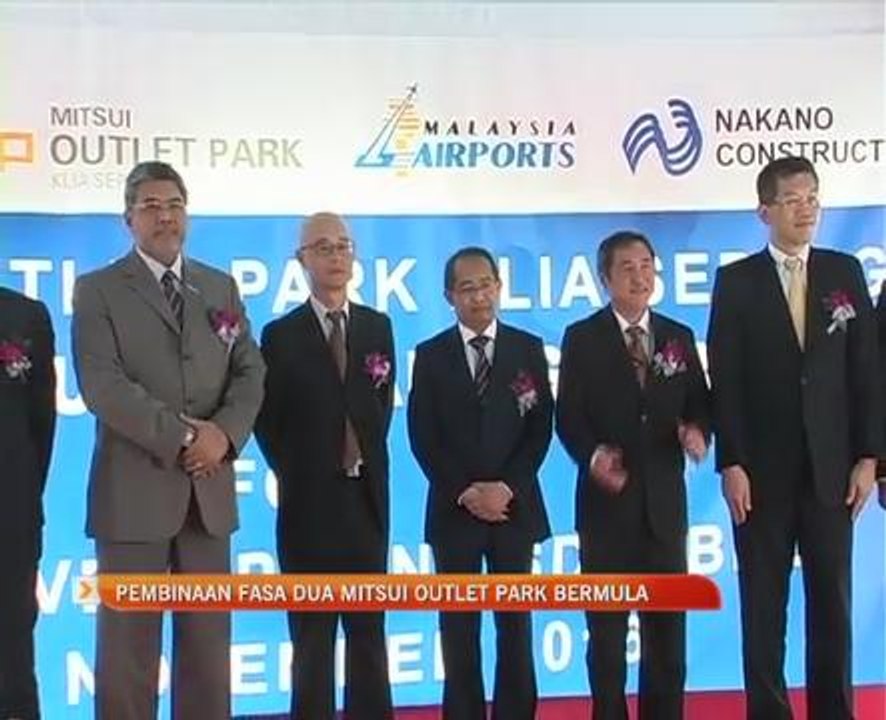 Pembinaan fasa dua Mitsui Outlet Park bermula