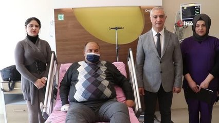 Karaciğer naklinden sonra obez olan hasta yeniden sağlığına kavuşuyor