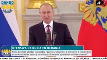 Los ‘tics’ totalitarios de Putin y cómo prohíbe a los medios rusos hablar de 'guerra' y 'ofensa'