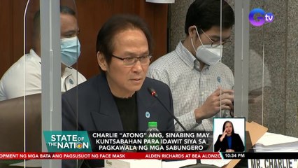 Charlie "Atong" Ang, sinabing may kuntsabahan para idawit siya sa pagkawala ng mga sabungero | SONA