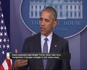 Obama berlepas untuk lawatan luar terakhir