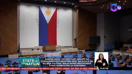 Kontra Daya: Karamihan sa kumakandidatong party-list groups, na-hijack na ng mga pulitiko, negosyante o may koneksyon sa gobyerno | SONA