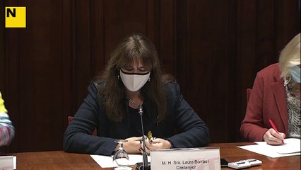 La presidenta del Parlament, Laura Borràs, assegura que el Reglament té "imprecisions, errades, i s'ha d'adequar al context actual"