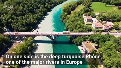 Striking Contrast On Display Where These Two Rivers Converge