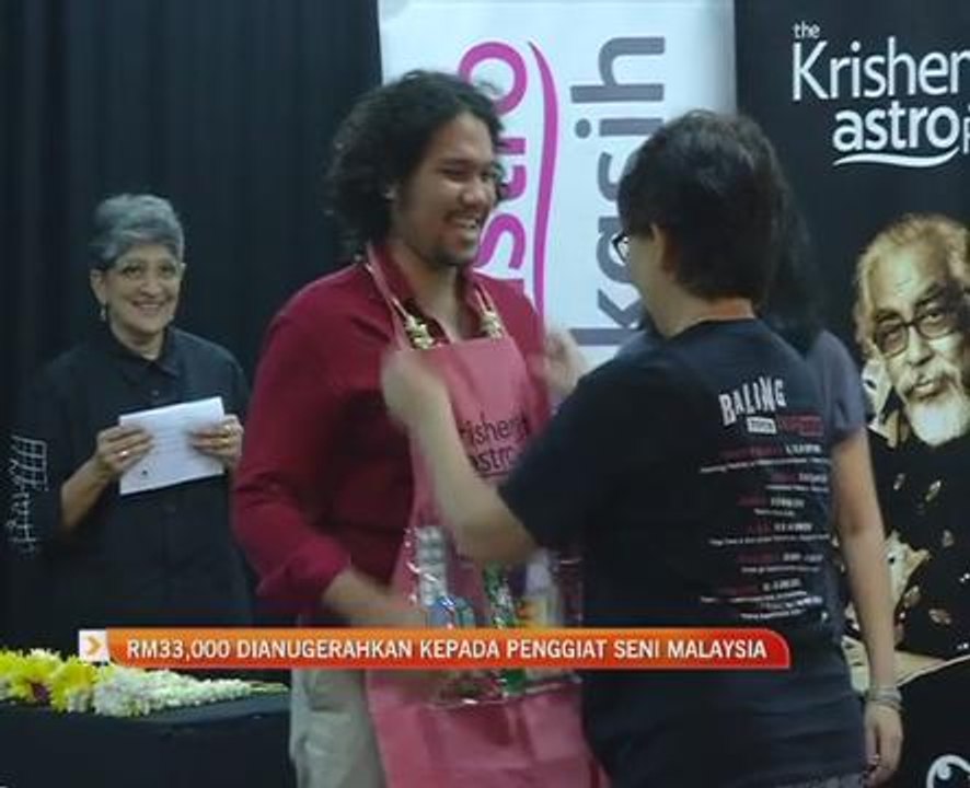 RM33,000 dianugerahkan kepada penggiat seni Malaysia