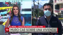 Niña pasaba clases virtuales cuando fue sorprendida por un muro que cayó sobre su vivienda