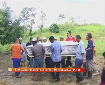 Peniaga dan beruk peliharaan mati disambar petir