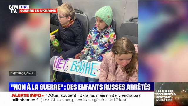 Russie: des enfants interpellés pour avoir dit non à la guerre en Ukraine