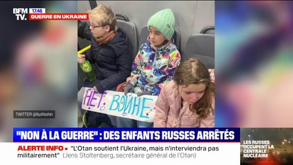 Russie: des enfants interpellés pour avoir dit "non à la guerre" en Ukraine