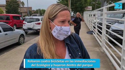 Robaron cuatro bicicletas en las inmediaciones  del Ecológico y huyeron dentro del parque