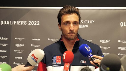 Coupe Davis 2022 - Arthur Rinderknech : "Je prends du plaisir, je m'éclate et en plus quand il y a la victoire, c'est parfait !"